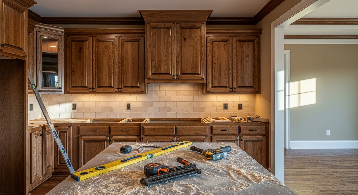 Custom cabinet and carpentry installation