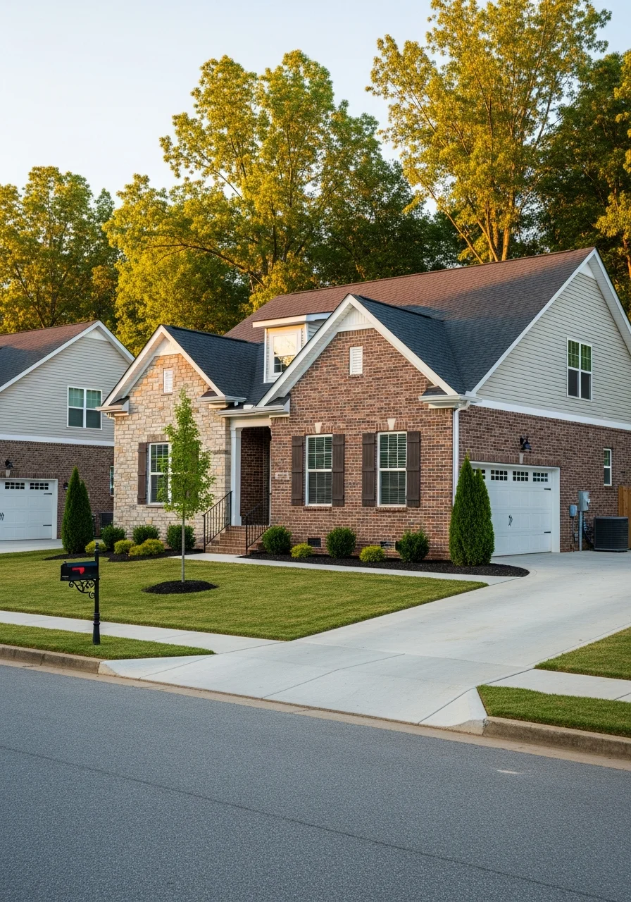 White House home exterior showing quality construction and professional finishing.